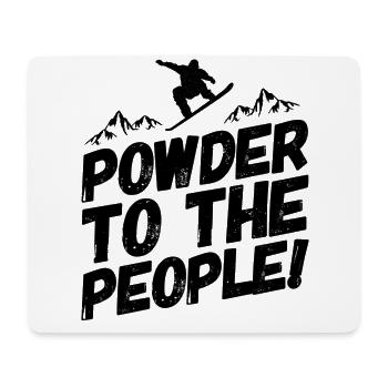 Snowboarding Snowboarding Snowboarder Powder - Mouse Pad (horizontal) - white - Front