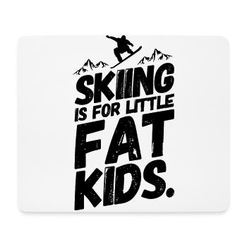 Snowboarding Snowboarding Snowboarder Humor - Mouse Pad (horizontal) - white - Front