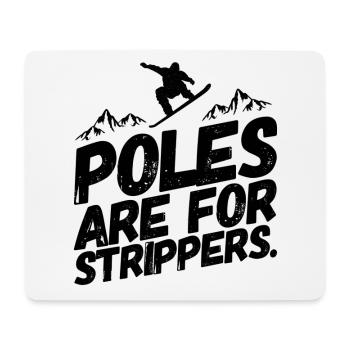 Snowboarding Snowboard Snowboarder Stripper - Mouse Pad (horizontal) - white - Front