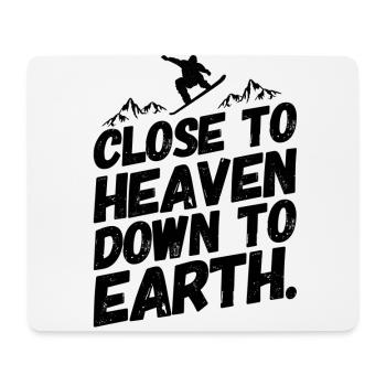 Snowboarding Snowboard Snowboarder Sky - Mouse Pad (horizontal) - white - Front