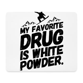 Snowboarding Snowboard Snowboarder Drug - Mouse Pad (horizontal) - white - Front