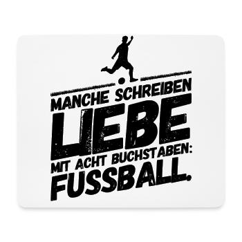 Football Funny Cool Sayings Love - Mouse Pad (horizontal) - white - Front