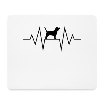 Beagle - Mousepad (Querformat) - Weiß - Vorne