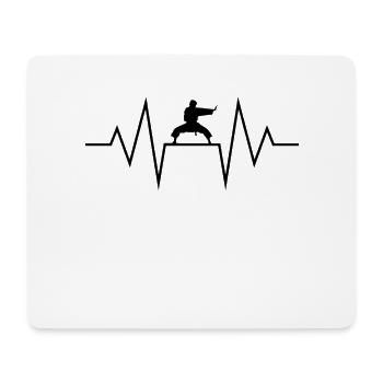 Sports de combat - Tapis de souris (format paysage) - blanc - Devant