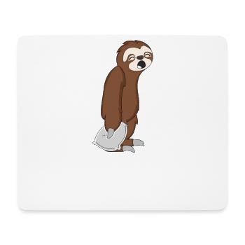 Sleepy Sloth Cadeau de paresseux somnolent Xmas - Tapis de souris (format paysage) - blanc - Devant