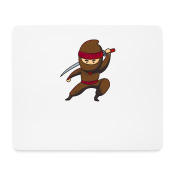 Ninja Ninja Boy Ninjafighter - Mouse Pad (horizontal) - white - Front