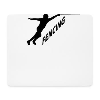 Fencing Fencing Fencer - Mouse Pad (horizontal) - white - Front