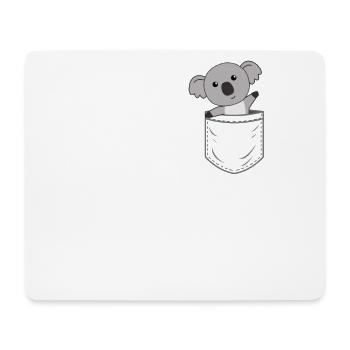 Koala in breast pocket Koalas pocket Koala pocket - Mouse Pad (horizontal) - white - Front