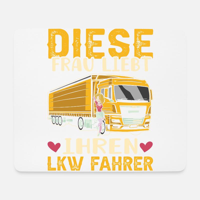 Diese Frau Liebt Ihren Lkw Fahrer Trucker Babe - Mousepad (Querformat) - Weiß