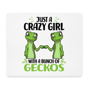 Geckos - Tapis de souris (format paysage) - blanc - Devant