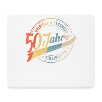 Vintage 50 Geburtstag 50 Jahre Birthday Bday Damen - Mousepad (Querformat) - Weiß - Vorne