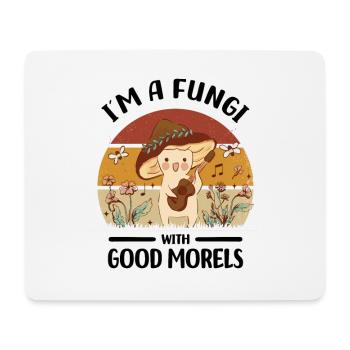 Pilze sammeln - Mousepad (Querformat) - Weiß - Vorne