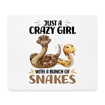 King Python Lover Snakes Pet Gift - Mouse Pad (horizontal) - white - Front