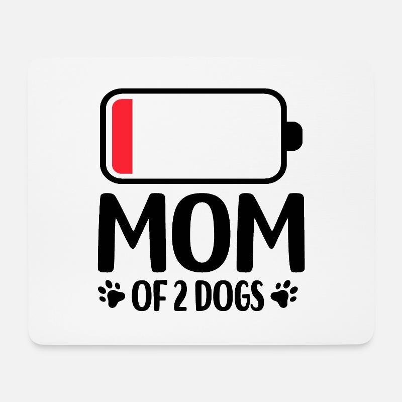 Hunde - Mousepad (Querformat) - Weiß