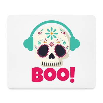 Boo Skull - Mouse Pad (horizontal) - white - Front