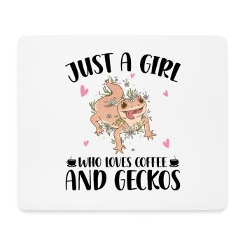 Gecko Liebhaber Geschenkideen | Haustiere Geckos - Mousepad (Querformat) - Weiß - Vorne
