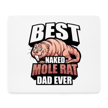 Naked mole rat dad - Mouse Pad (horizontal) - white - Front