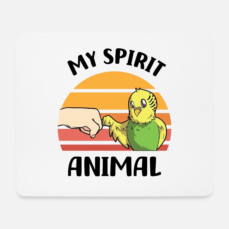 Wellensittich Liebhaber | Wellensittiche Geschenke - Mousepad (Querformat) - Weiß