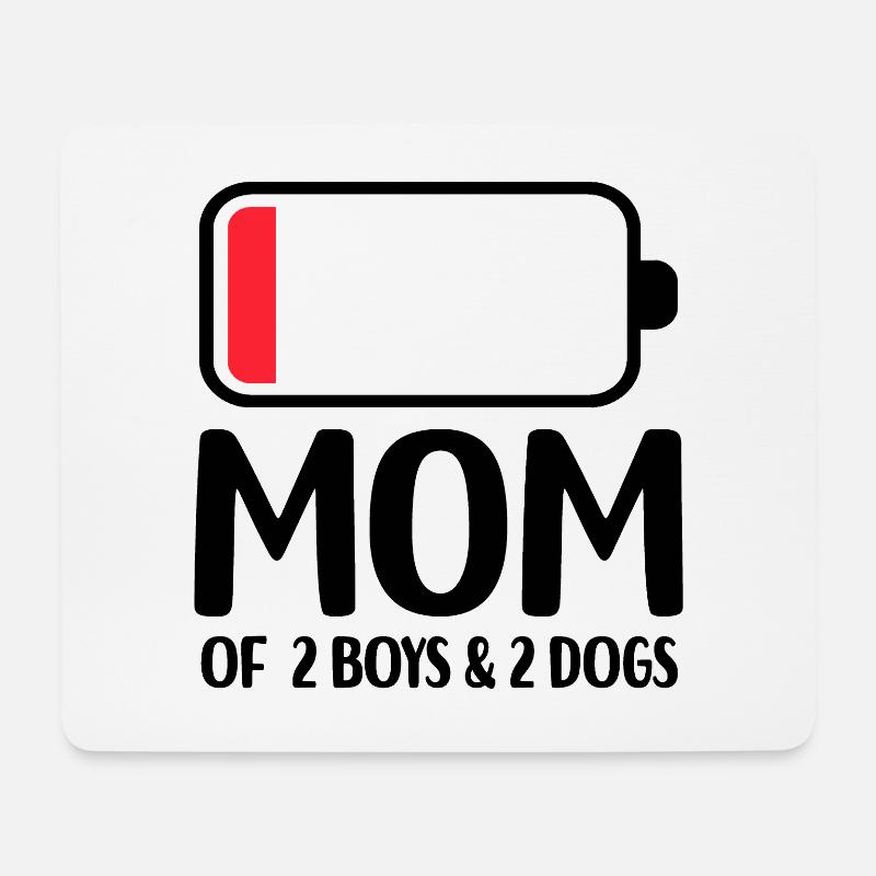 Hund - Mousepad (Querformat) - Weiß