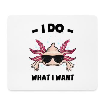Axolotl - Tapis de souris (format paysage) - blanc - Devant