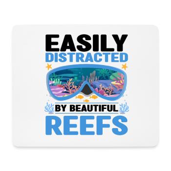 Diver - Mouse Pad (horizontal) - white - Front