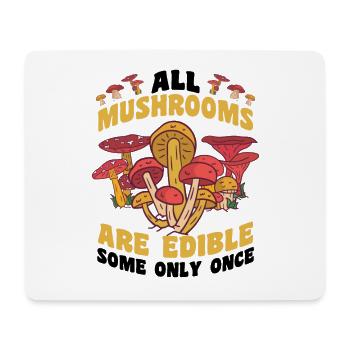 Mushroom picking - Mouse Pad (horizontal) - white - Front