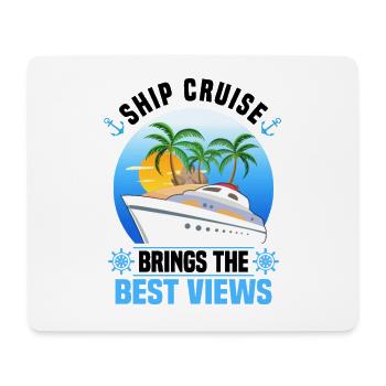 Kreuzfahrt - Mousepad (Querformat) - Weiß - Vorne