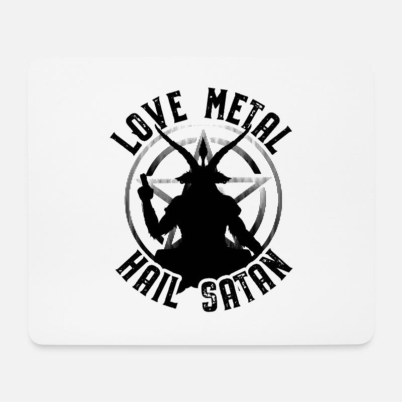 Satanismus - Mousepad (Querformat) - Weiß