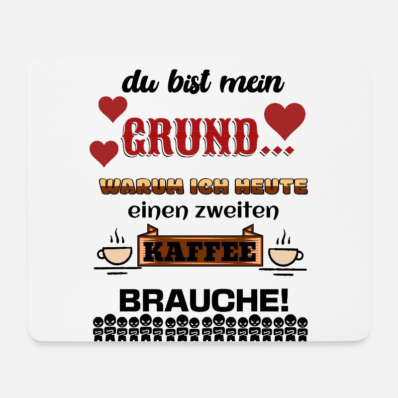 Du Bist Witziger Spruch Kaffee Humor Lustiges Zeug - Mousepad (Querformat) - Weiß