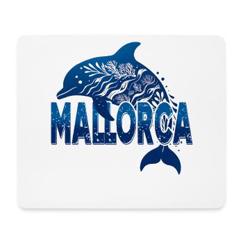 Majorque, animaux marins, dauphins, créatures marines - Tapis de souris (format paysage) - blanc - Devant