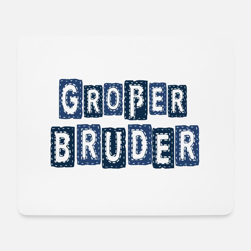 Großer Bruder - Mousepad (Querformat) - Weiß