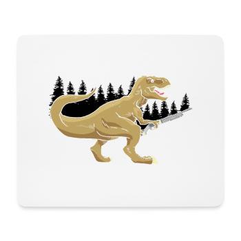 Funny Duck Hunting Design Hunter Hunting Duck Design - Mouse Pad (horizontal) - white - Front
