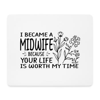 Geschenke für Hebammen - Mousepad (Querformat) - Weiß - Vorne