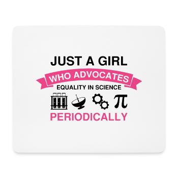 Steminist Science Design for Women Science - Mouse Pad (horizontal) - white - Front
