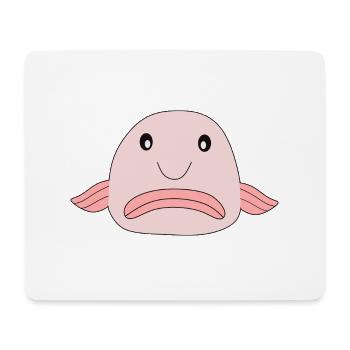 Blobfish fish comic ugly fish - Mouse Pad (horizontal) - white - Front
