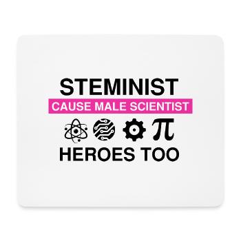 Steminist Science Design for Women Science - Mouse Pad (horizontal) - white - Front