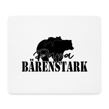 Papa Stark 2026 – Conception de père fort - Tapis de souris (format paysage) - blanc - Devant