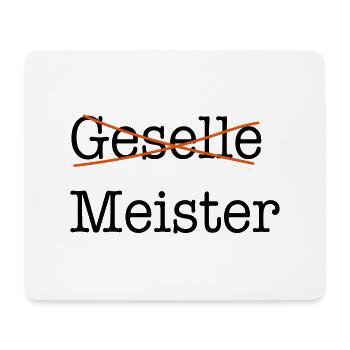 meister - Mousepad (Querformat) - Weiß - Vorne