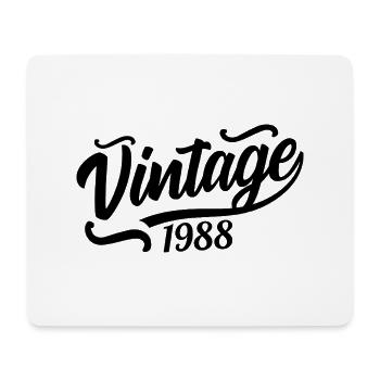 1988 Né en 1988, 56e anniversaire - Tapis de souris (format paysage) - blanc - Devant