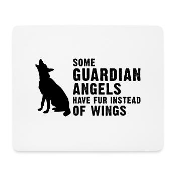 Military Design Police Dog German Shepherd - Mouse Pad (horizontal) - white - Front