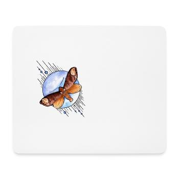 papillon de nuit - Tapis de souris (format paysage) - blanc - Devant