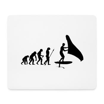 Hydrofoil Wingfoil Evolution Foil Wing Wingfoiling - Mouse Pad (horizontal) - white - Front