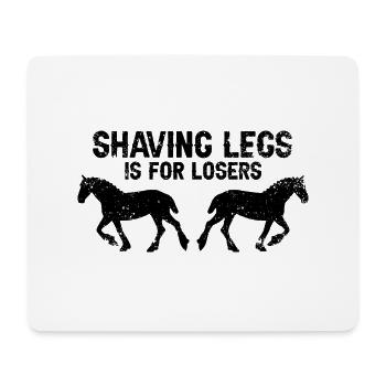 Cydesdale Reiter und Zugpferd Designs - Mousepad (Querformat) - Weiß - Vorne