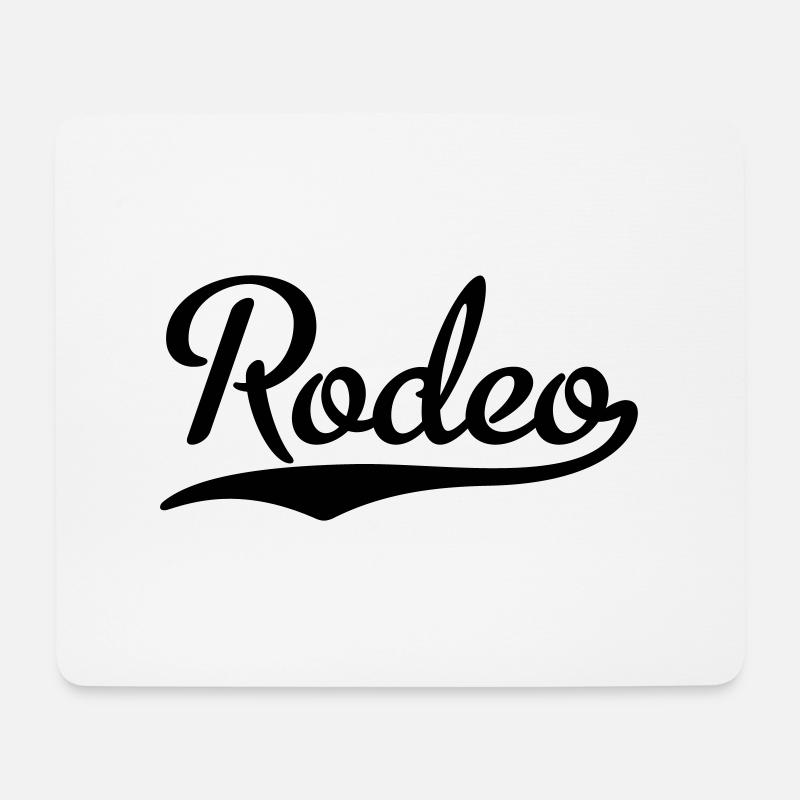 Rodeo - Mousepad (Querformat) - Weiß