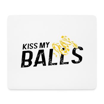 King python design for snake lovers - Mouse Pad (horizontal) - white - Front