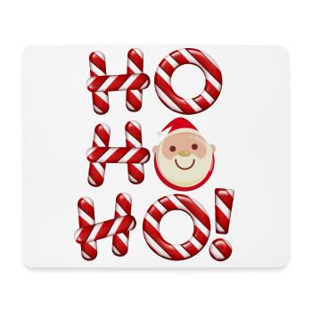 HO HO HO Weihnachtsmotiv - Mousepad (Querformat) - Weiß - Vorne
