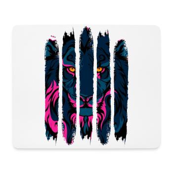 Löwe - Mousepad (Querformat) - Weiß - Vorne