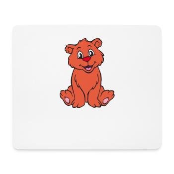 Bärenkind - Mousepad (Querformat) - Weiß - Vorne