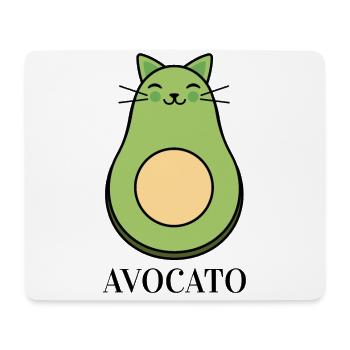 Avocato - Avocado chat - Tapis de souris (format paysage) - blanc - Devant