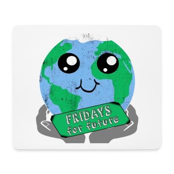 Fridays For Future Stop Climate Co2 Protest Gift - Mouse Pad (horizontal) - white - Front